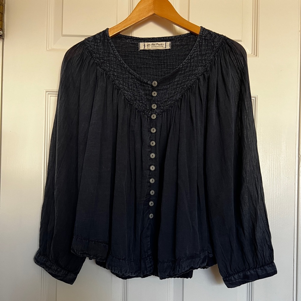 We The Free long sleeve navy top, small, light weight